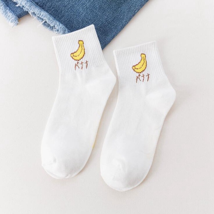 Women Outdoor Cotton Cotton Socks Breathable Leisure Sports Socks Female Two Bars Sock